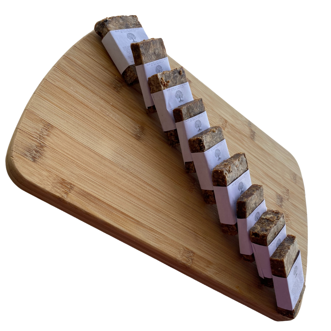 Raw African Black Soap | Family Pack of 9 bars